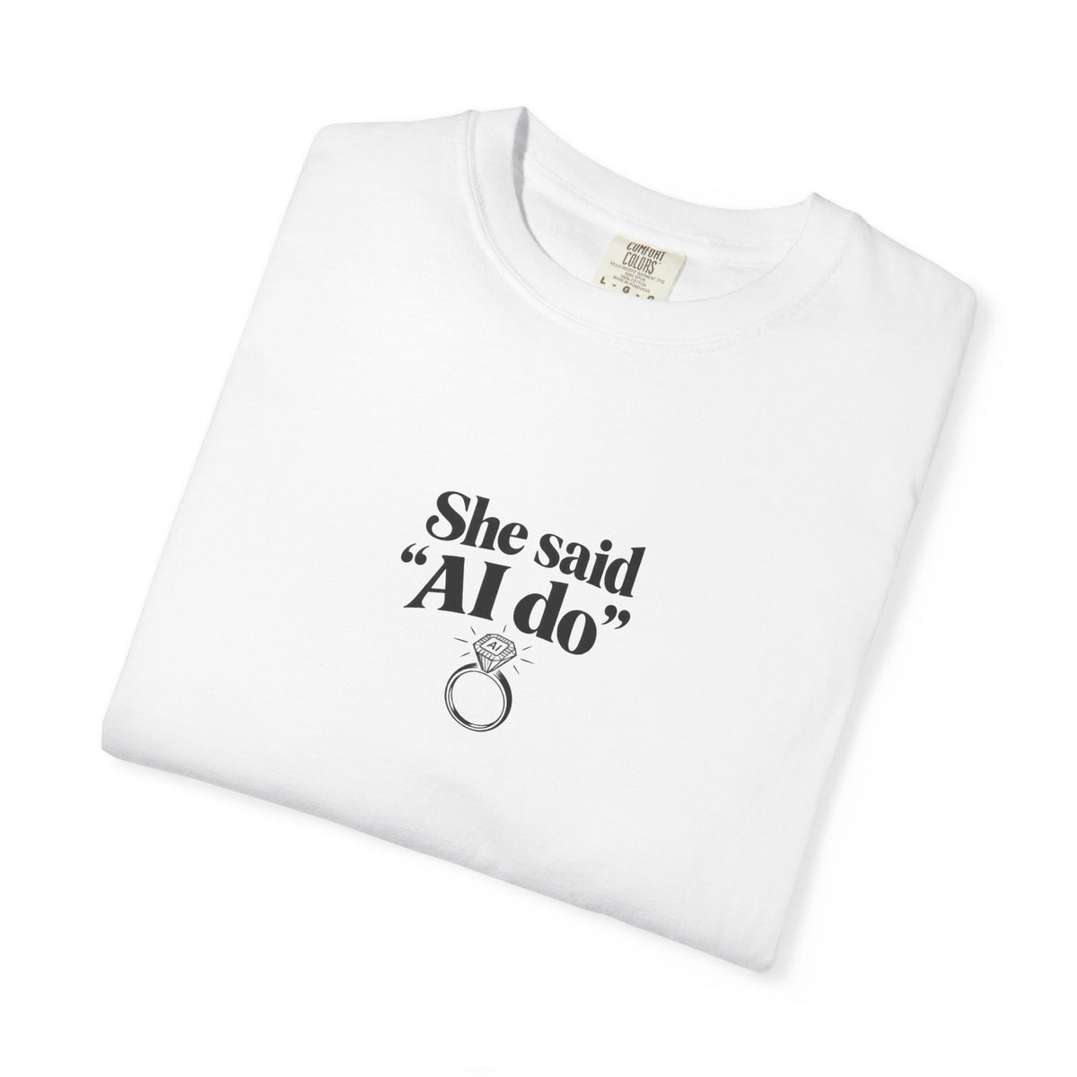 she said ai do retro ring shirt