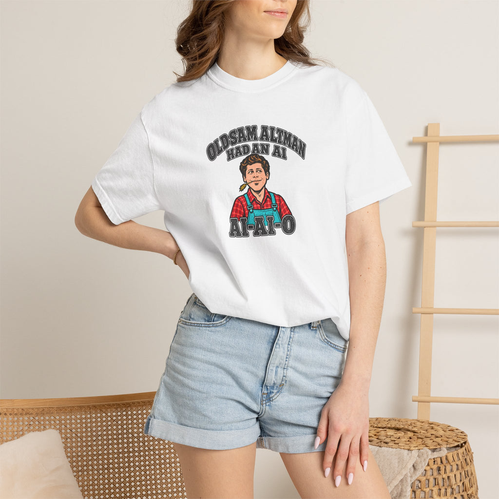 Old Sam Altman’s AI Farmyard T-Shirt