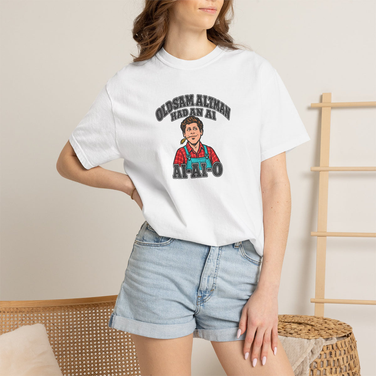 Old Sam Altman’s AI Farmyard T-Shirt