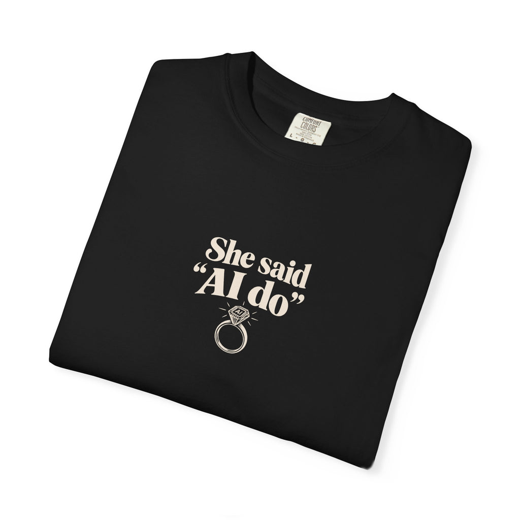 she said ai do retro ring shirt