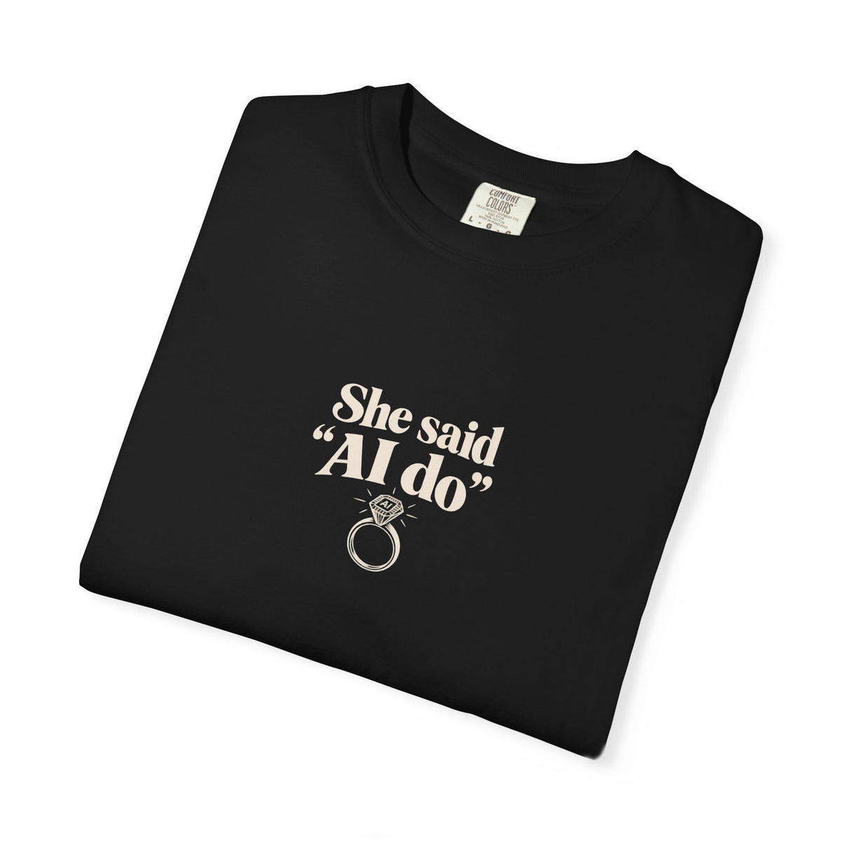 she said ai do retro ring shirt