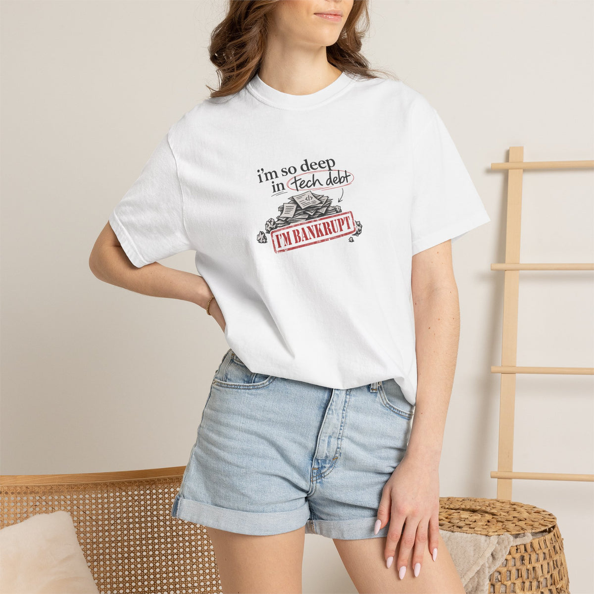 i’m so deep in tech debt shirt