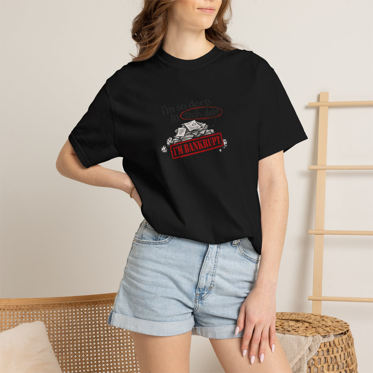 i’m so deep in tech debt shirt