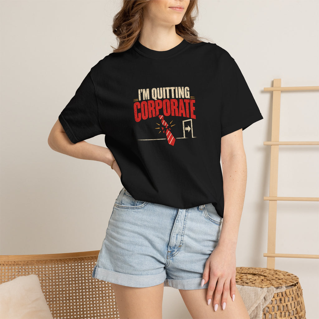 i’m quitting corporate broken tie shirt