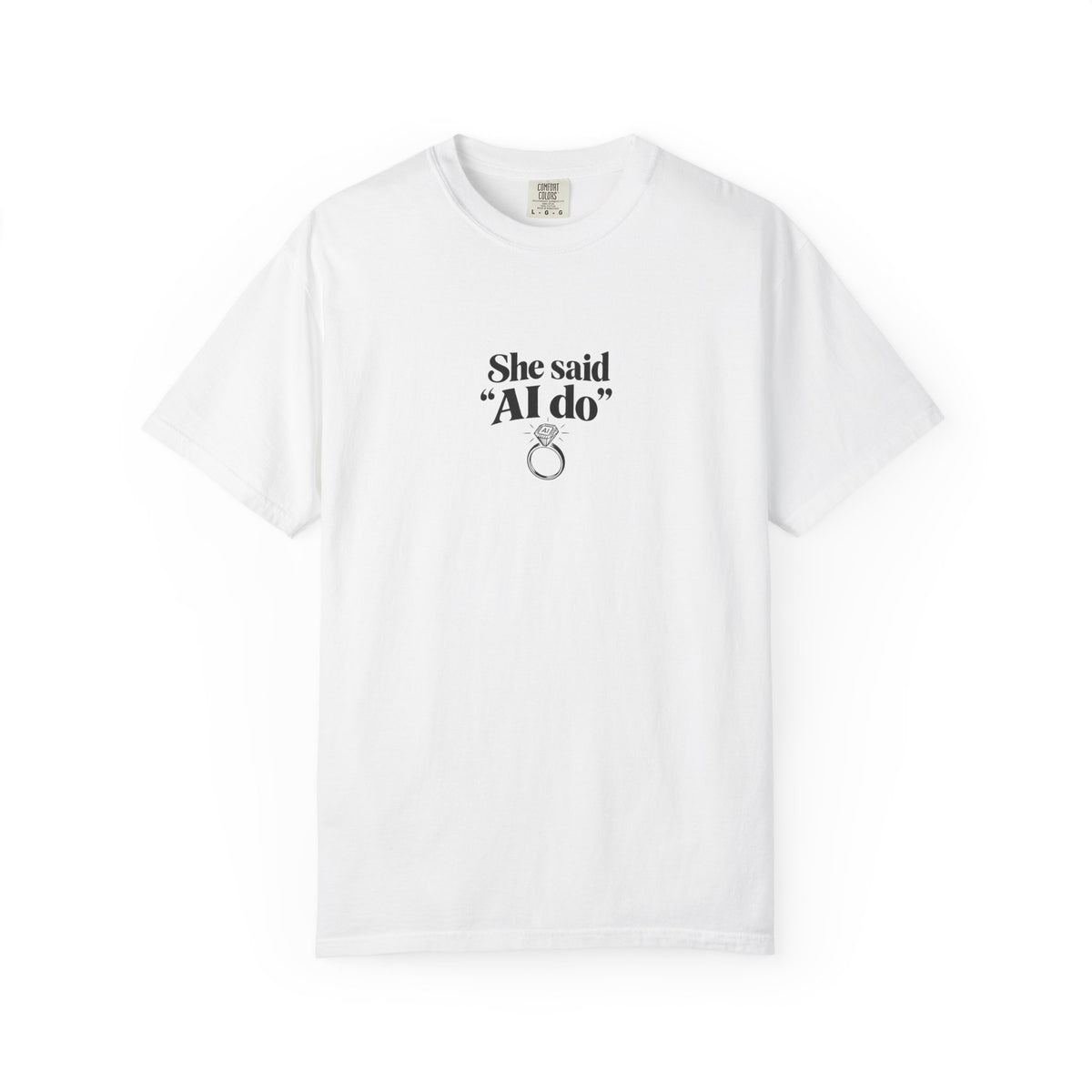 she said ai do retro ring shirt