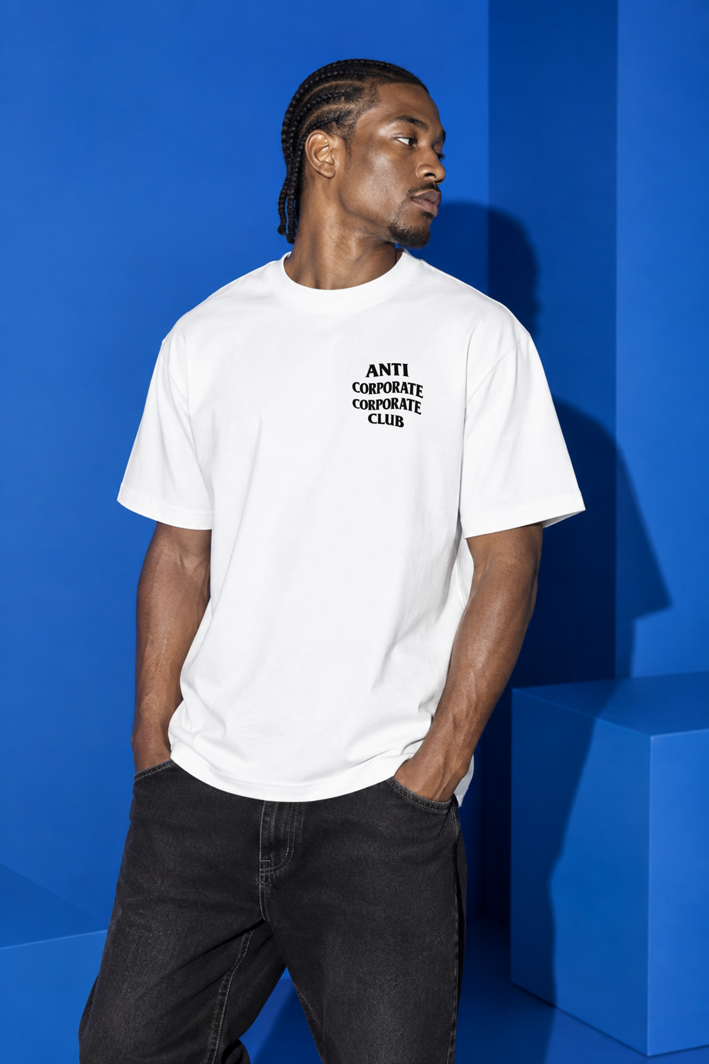 anti-corporate corporate club shirt